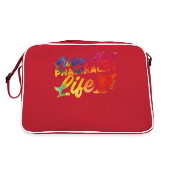 Pharmacy Tech Technician - Retro Tasche - Rot/Weiß - Hinten