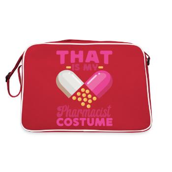 Pharmacy Tech Technician - Retro Bag - red/white - Back