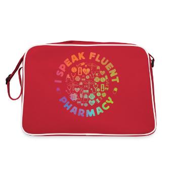 Pharmacy Tech Technician - Retro Tasche - Rot/Weiß - Hinten