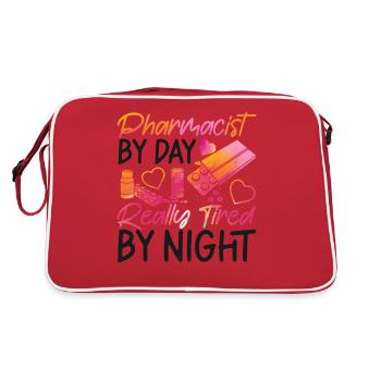 Technicien en pharmacie - Sac Retro - rouge/blanc - Dos
