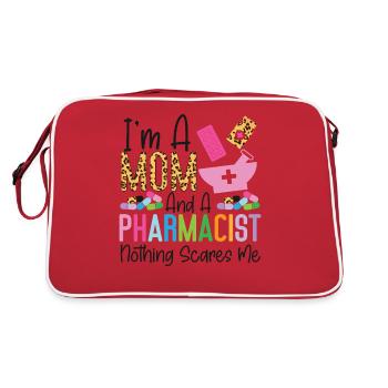 Technicien en pharmacie - Sac Retro - rouge/blanc - Dos