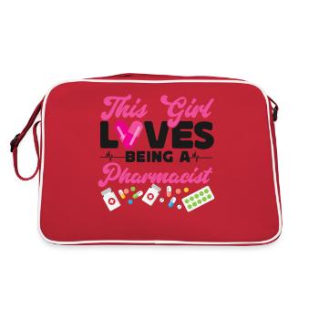 Technicien en pharmacie - Sac Retro - rouge/blanc - Dos