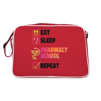 Pharmacy Tech Technician - Retro Tasche - Rot/Weiß - Hinten