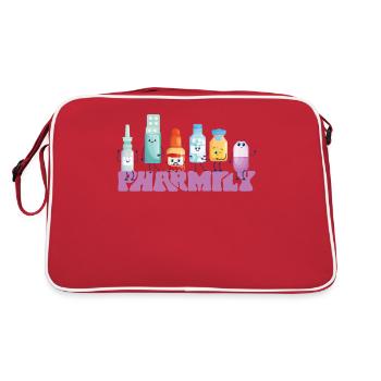 Pharmacy Tech Technician - Retro Bag - red/white - Back