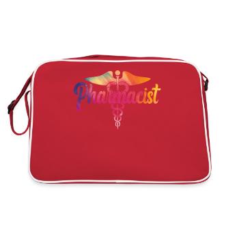 Pharmacy Tech Technician - Retro Bag - red/white - Back