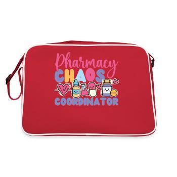 Pharmacy Tech Technician - Retro Bag - red/white - Back