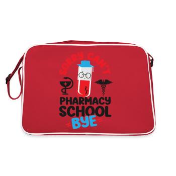 Pharmacy Tech Technician - Retro Tasche - Rot/Weiß - Hinten