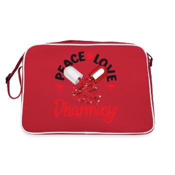Pharmacy Tech Technician - Retro Tasche - Rot/Weiß - Hinten