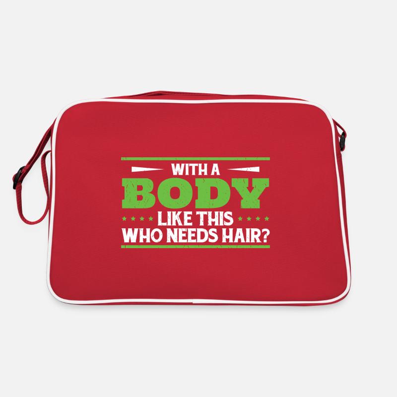 Mit einem Körper wie diesem, der Haare braucht Retro Tasche