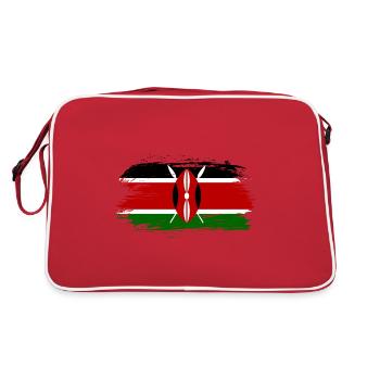 Kenya flag flag - Retro Bag - red/white - Back