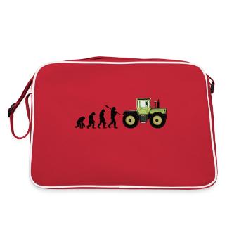 Unimog - Evolution - Oldtimer - Offroad - MB Trac - Retro Tasche - Rot/Weiß - Hinten