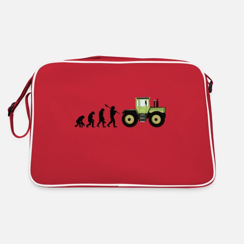 Unimog - Evolution - Oldtimer - Offroad - MB Trac - Retro Tasche - Rot/Weiß