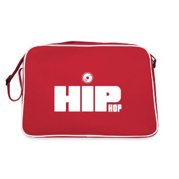 HipHop MC Ghetto Battle Rap Hiphop Label - Sac Retro - rouge/blanc - Dos