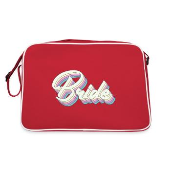 Rétro Bride Bachelorette Part Gift For Women - Sac Retro - rouge/blanc - Dos