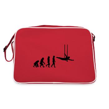 Flying Trapeze Artist Circus Gymnastics Evolution - Retro Bag - red/white - Back
