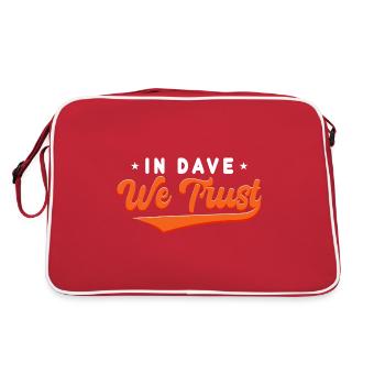 In Dave We Trust - Retro Bag - red/white - Back