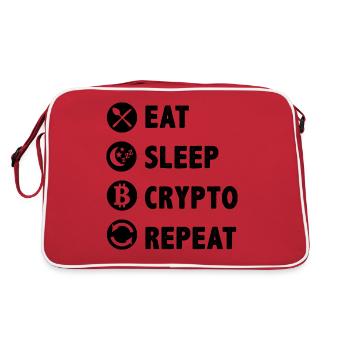 Crypto disant crypto investissement crypto - Sac Retro - rouge/blanc - Dos