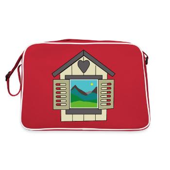 window of the world - Retro Bag - red/white - Back