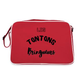 Les tontons bringueurs ! 🍻🥂🥃🍾 - Sac Retro - rouge/blanc - Dos