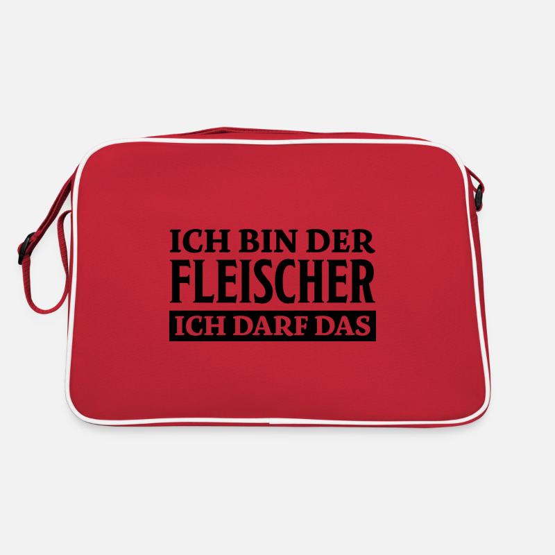 Fleischer Spruch Metzger Lustig Fleischer Geschenk Retro Tasche