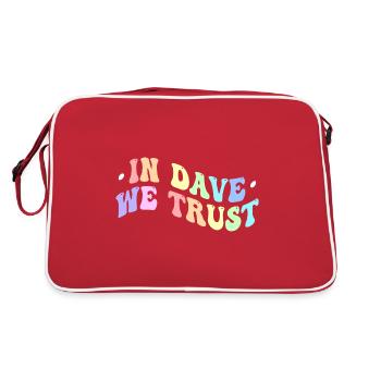 In Dave We Trust - Retro Bag - red/white - Back