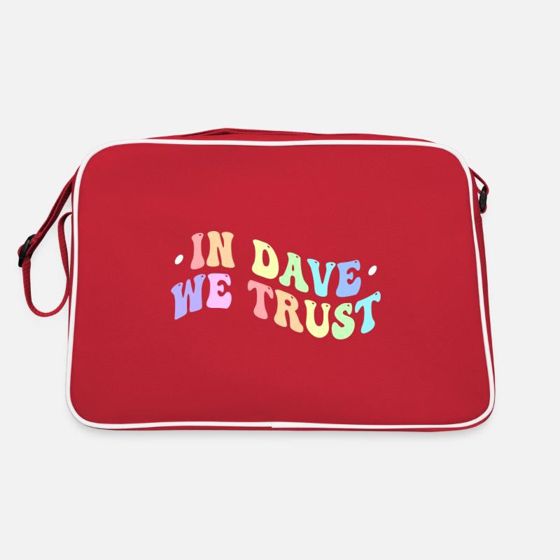 In Dave We Trust - Retro Bag - red/white