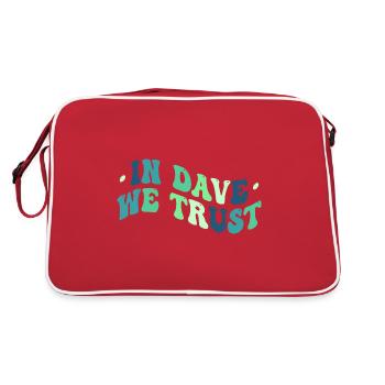 In Dave We Trust - Retro Bag - red/white - Back