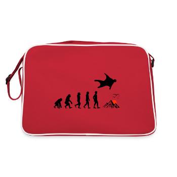 Wingsuit volant Base Jumping Skydiving Evolution - Sac Retro - rouge/blanc - Dos