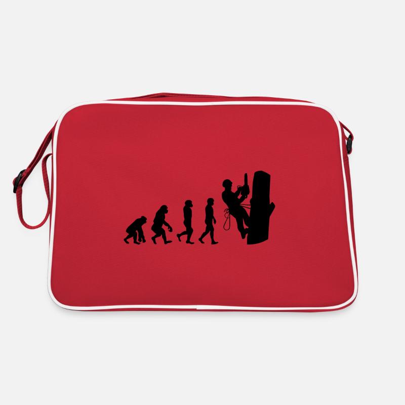 Arboriculteur Grimpeur Escalade Tondeuse Evolution Sac Retro