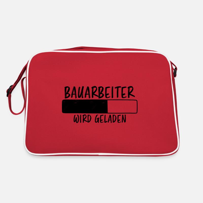 Bauarbeiter Spruch Lustiges Bauarbeiter Geschenk Retro Tasche