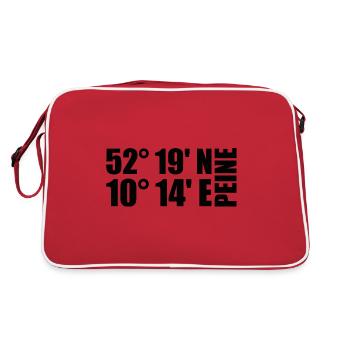 Coordonnées de Peine - Sac Retro - rouge/blanc - Dos