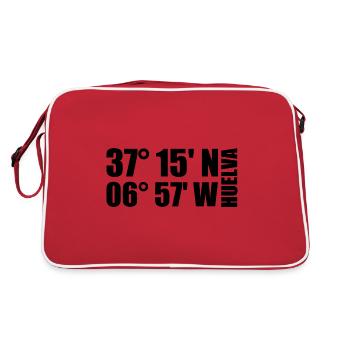Coordonnées de Huelva - Sac Retro - rouge/blanc - Dos