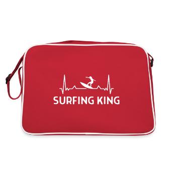 Surfer Surfer Funny Sniffer Cadeau - Sac Retro - rouge/blanc - Dos