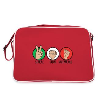 Italy Italian Vaffanculo - Retro Bag - red/white - Back