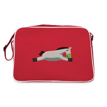 Cheval Sloppy Flat Burnout Minimaliste - Sac Retro - rouge/blanc - Dos