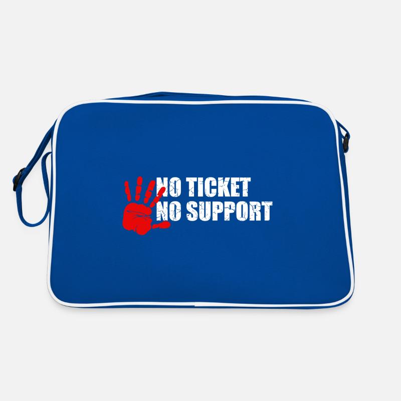No Ticket No Support Informatik Admin Retro Tasche