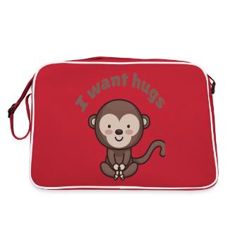 Petite-fille de princesse enceinte enceinte pour tout-petits - Sac Retro - rouge/blanc - Dos