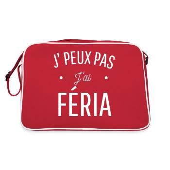 JE PEUX PAS J'AI FÊTE pastis corrida féria humour - Sac Retro - rouge/blanc - Dos