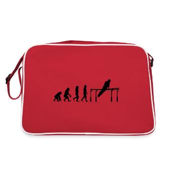 Artistic Gymnastic Parallel Bars Gymnast Evolution - Retro Bag - red/white - Back