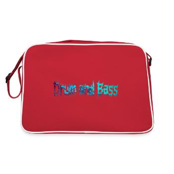 Drum And Bass For The Drum And Bass Lovers - Retro Bag - red/white - Back
