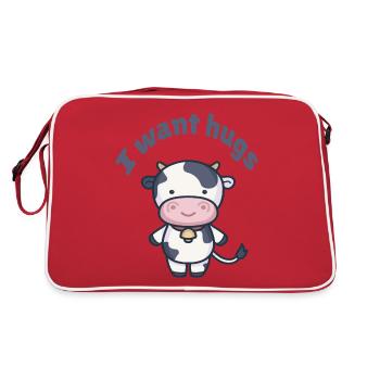 Petite vache pour bébé barboteuse vêtements bébé - Sac Retro - rouge/blanc - Dos