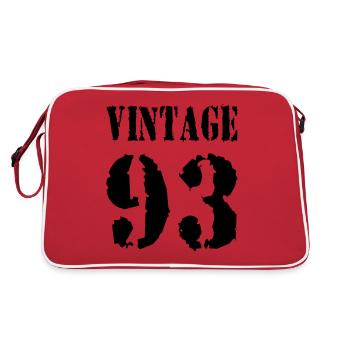 Vintage 1993 - Millésime 93 - Party Vector - Sac Retro - rouge/blanc - Dos