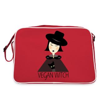 dark lady - Retro Bag - red/white - Back