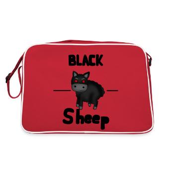 Black sheep - Retro Bag - red/white - Back