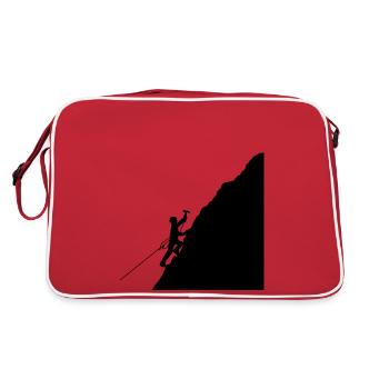 Montagnes Alpes Alpines Alpines - Sac Retro - rouge/blanc - Dos