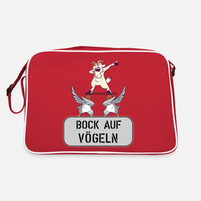 bock auf vögeln Retro Tasche