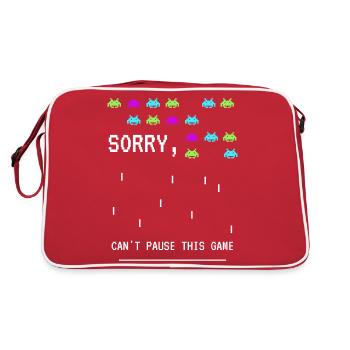 Spieler - Retro Tasche - Rot/Weiß - Hinten