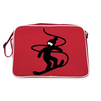 Snowboard Snowboarder - Retro Bag - red/white - Back