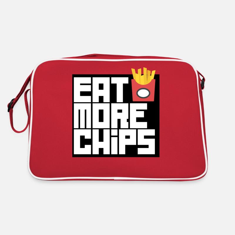 Mangez plus de chips Sac Retro