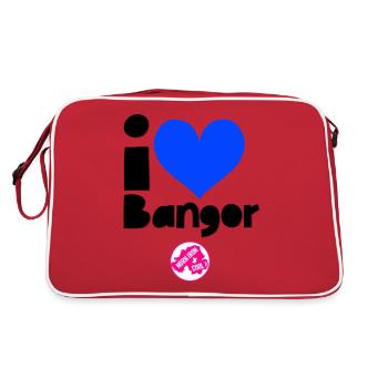 Bangor Northern Ireland - Retro Bag - red/white - Back